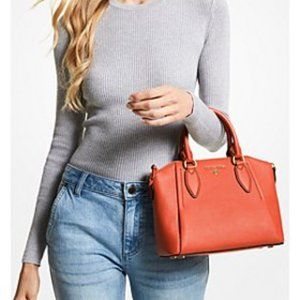 Micheal Kors  Satchel Sienna Medium Pebbled Leather Bag